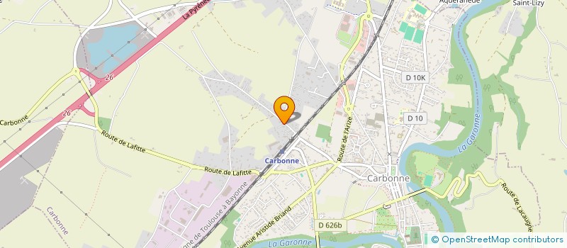 localisation de l'entreprise PARISOT AMENAGEMENT à CARBONNE