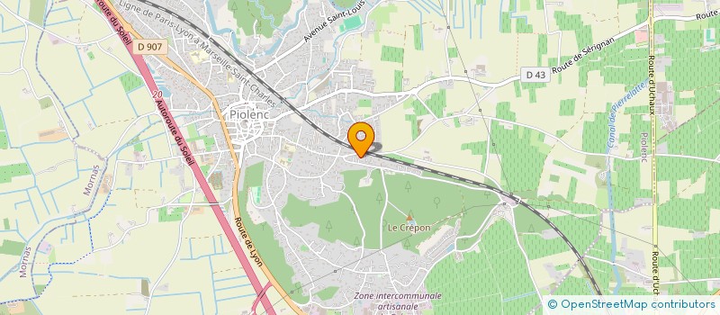 localisation de l'entreprise PARISOT & CO  PIOLENC