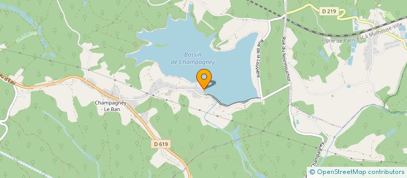 localisation de l'entreprise PARISOT JEANBLANC  CHAMPAGNEY