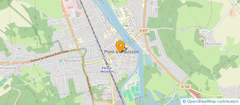 localisation de l'entreprise PARISOT QUENTIN  PONT-A-MOUSSON