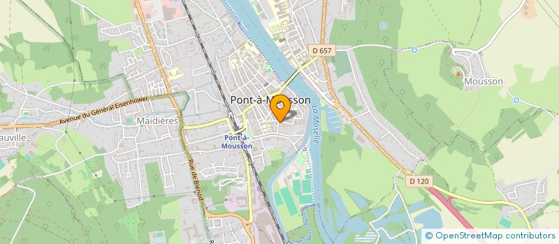localisation de l'entreprise PARISOT VOSGIN à PONT-A-MOUSSON