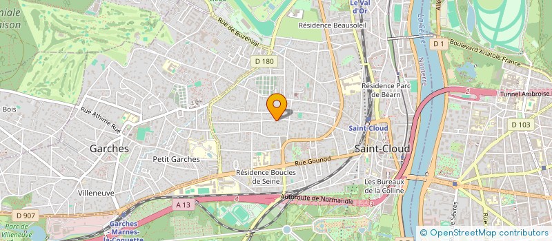 localisation de l'entreprise PARISPACE 3000 à SAINT-CLOUD