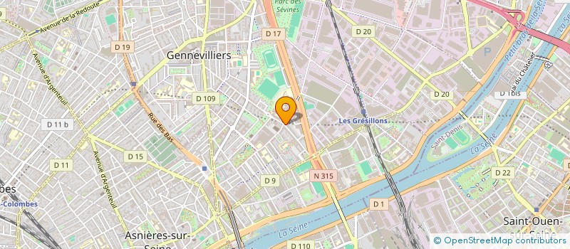 localisation de l'entreprise PARISPRESTIGE à GENNEVILLIERS