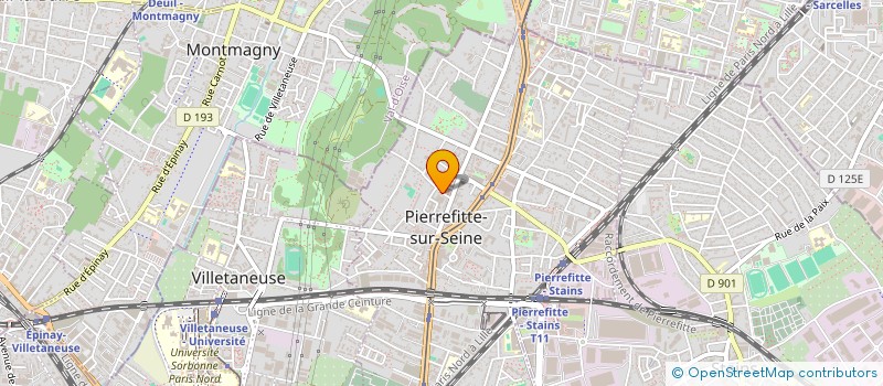 localisation de l'entreprise PARISPRINT à PIERREFITTE-SUR-SEINE