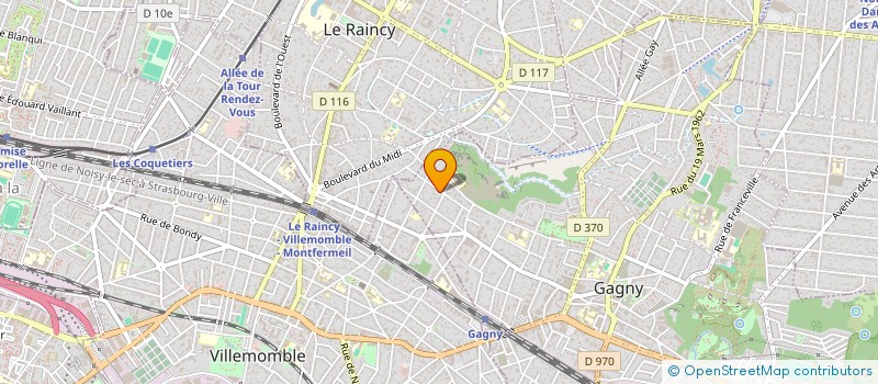 localisation de l'entreprise PARISPRO à GAGNY