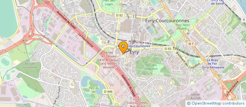 localisation de l'entreprise PARISTAMBOUL à EVRY-COURCOURONNES