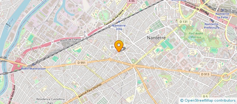 localisation de l'entreprise PARISTANBUL à NANTERRE