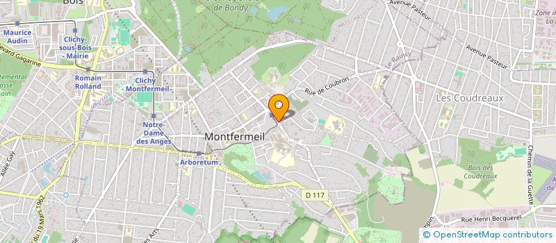localisation de l'entreprise PARISTEX à MONTFERMEIL