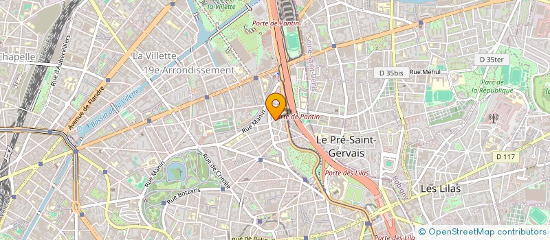 localisation de l'entreprise PARISTOURS à PARIS