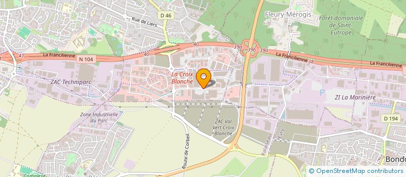 localisation de l'entreprise PARISUD ENCHERES à SAINTE-GENEVIEVE-DES-BOIS