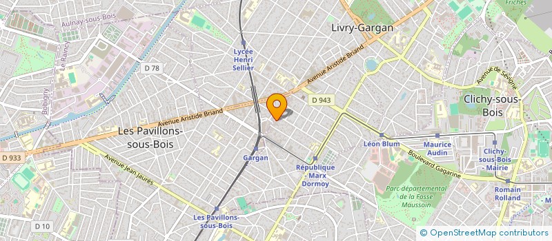 localisation de l'entreprise PARISVIRAGE75 à LIVRY-GARGAN
