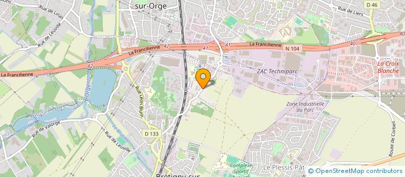 localisation de l'entreprise PARISYA à BRETIGNY-SUR-ORGE