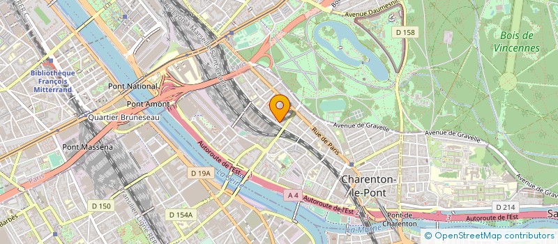 localisation de l'entreprise PARITAL à CHARENTON-LE-PONT