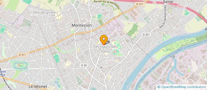 localisation de l'entreprise PARITEL  CHATOU