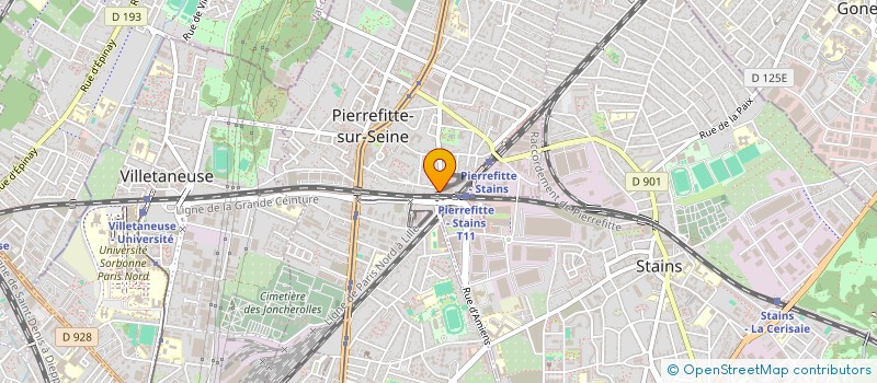 localisation de l'entreprise PARITEX à PIERREFITTE-SUR-SEINE