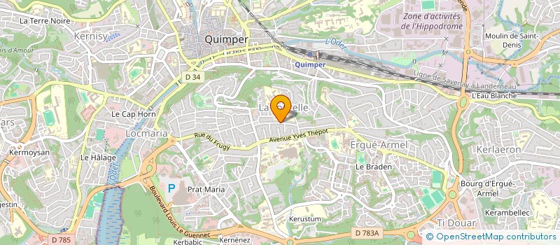 localisation de l'entreprise PARITITO  QUIMPER