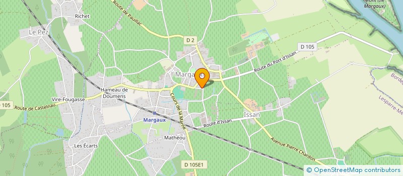 localisation de l'entreprise PARIVRESSE  MARGAUX-CANTENAC