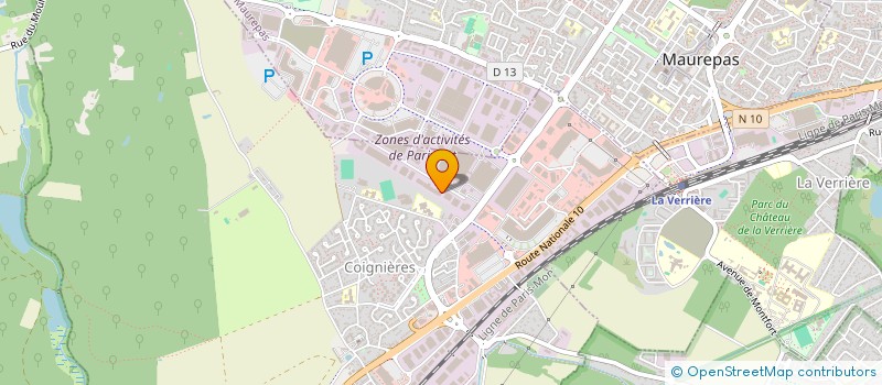 localisation de l'entreprise PARIWEST à COIGNIERES