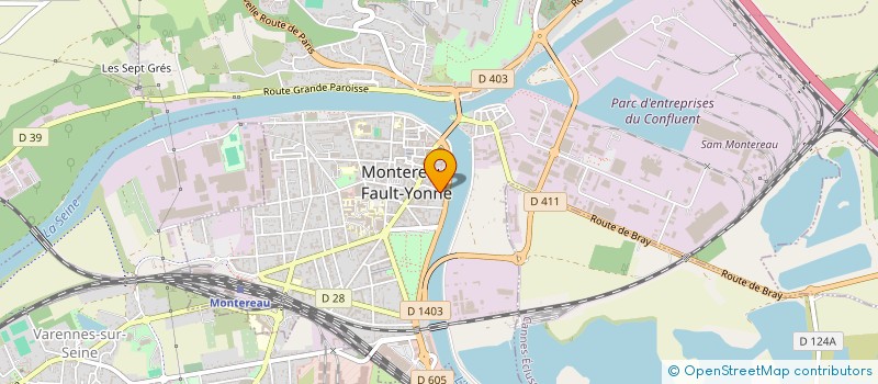 localisation de l'entreprise PARIZIEN PARIZIENNE à MONTEREAU-FAULT-YONNE