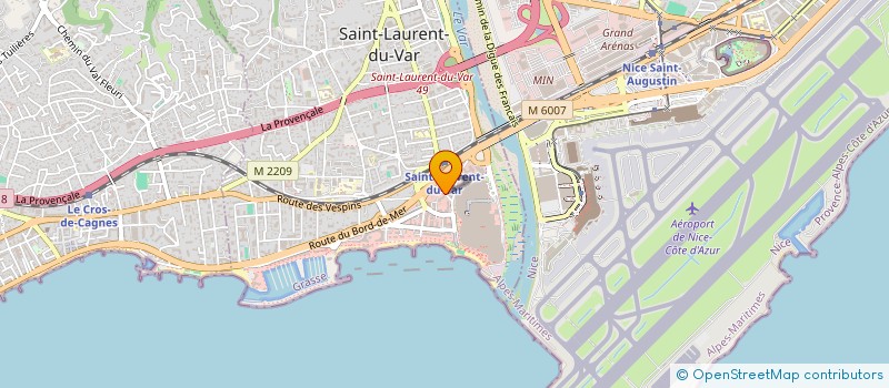 localisation de l'entreprise PARIZOT ET CIE à SAINT-LAURENT-DU-VAR
