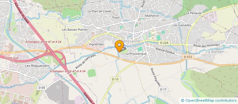 localisation de l'entreprise PARJOT  PELISSANNE