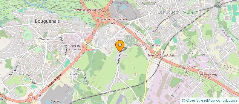 localisation de l'entreprise PARK AERO 33 à BOUGUENAIS