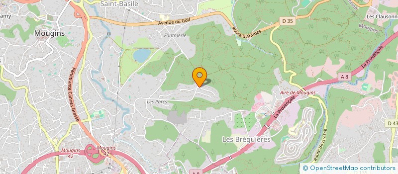 localisation de l'entreprise PARK AVENUE INVEST à MOUGINS
