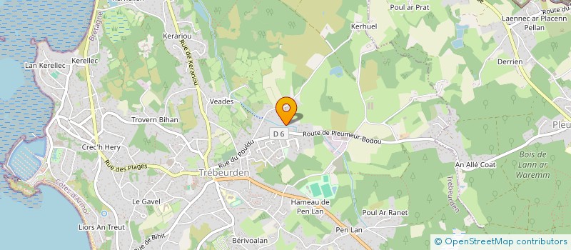 localisation de l'entreprise PARK BAIO  TREBEURDEN