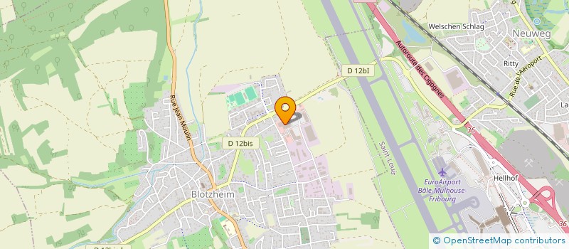 localisation de l'entreprise PARK BALE-MULHOUSE  BLOTZHEIM