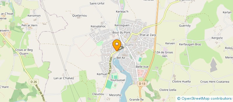 localisation de l'entreprise PARK BRAZ COTTAGE  BOURG-BLANC