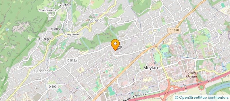 localisation de l'entreprise PARK GRESIVAUDAN  CORENC