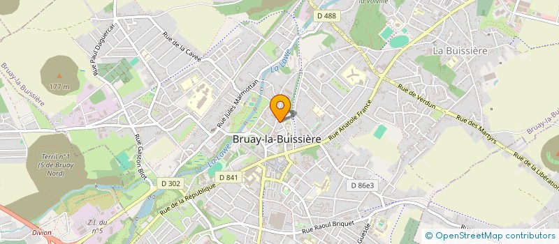 localisation de l'entreprise PARK HOTEL  BRUAY LA BUISSIERE