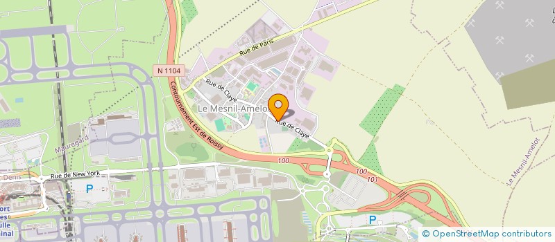 localisation de l'entreprise PARK IN ROISSY  LE MESNIL-AMELOT