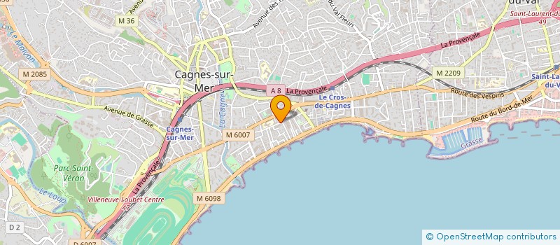 localisation de l'entreprise PARK INVEST à CAGNES-SUR-MER