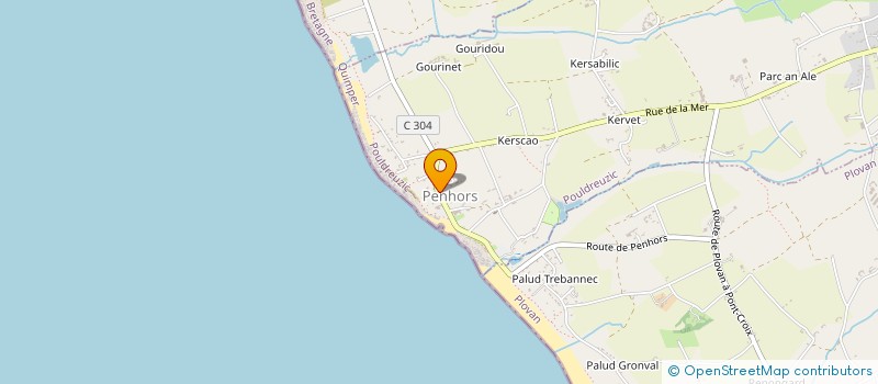 localisation de l'entreprise PARK NEVEZ  POULDREUZIC