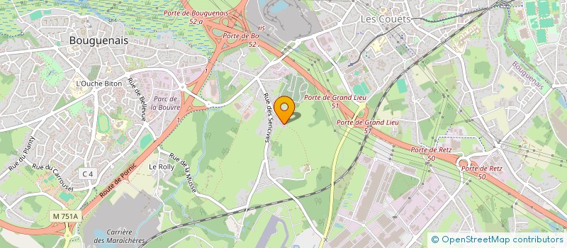 localisation de l'entreprise PARK OUEST ASSISTANCE à BOUGUENAIS