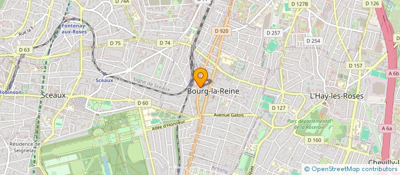 localisation de l'entreprise PARK PROPERTY à BOURG-LA-REINE