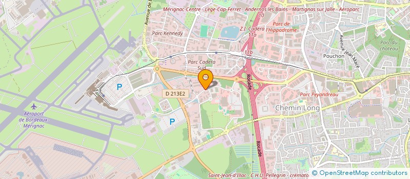 localisation de l'entreprise PARK SEXTANT à MERIGNAC