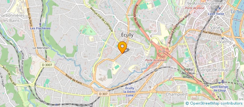 localisation de l'entreprise PARK VERNIQUE  ECULLY