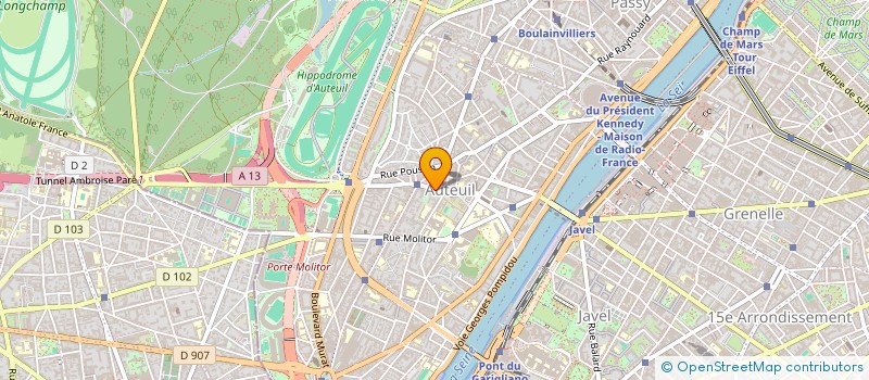 localisation de l'entreprise PARKASE à NEUILLY-SUR-SEINE