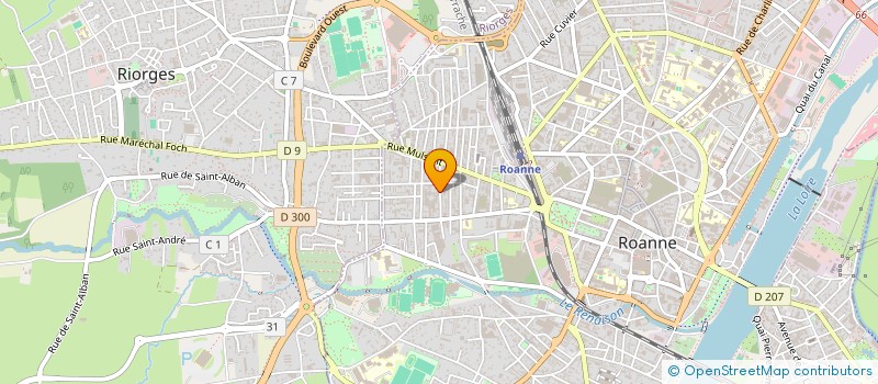 localisation de l'entreprise PARKENOS à ROANNE