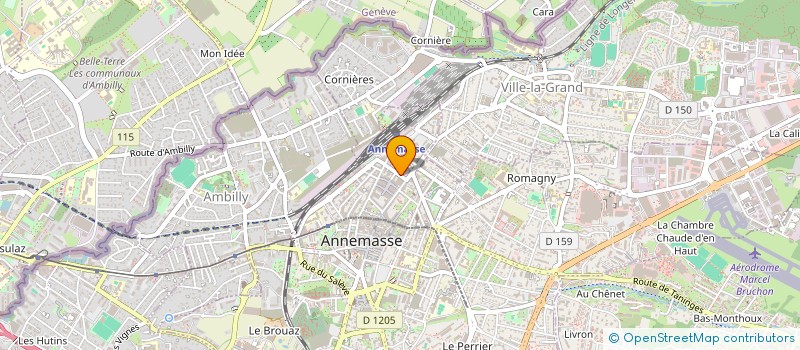 localisation de l'entreprise PARKER LUCIFER SA à ANNEMASSE