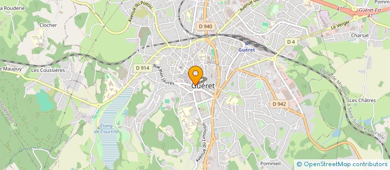 localisation de l'entreprise PARKET  GUERET