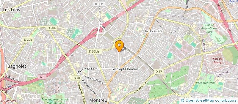 localisation de l'entreprise PARKETIMO SARL à MONTREUIL