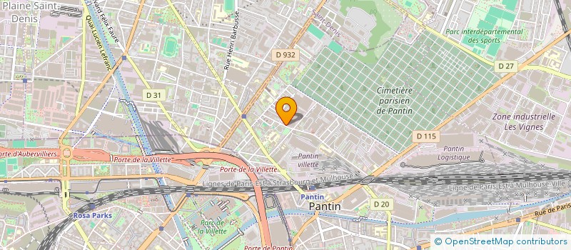 localisation de l'entreprise PARKING 44 à PANTIN