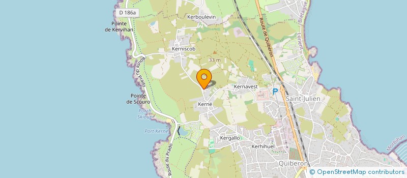 localisation de l'entreprise PARKING DE KERNE  QUIBERON