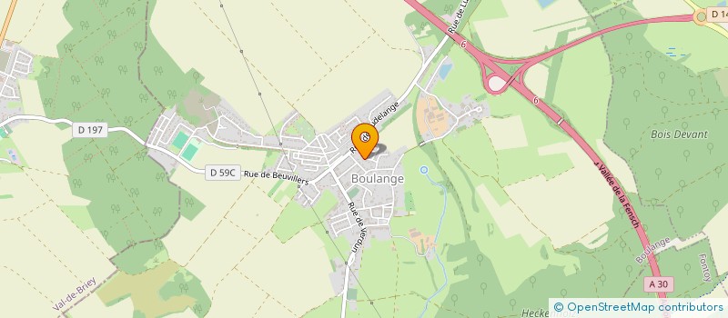 localisation de l'entreprise PARKING DU CENTRE  BOULANGE