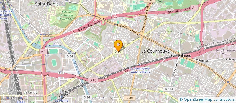 localisation de l'entreprise PARKING DU STADE VINCI à LA COURNEUVE
