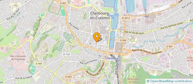 localisation de l'entreprise PARKING DU TEMPLE  CHERBOURG-EN-COTENTIN