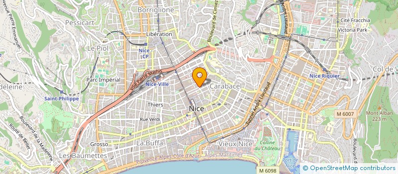 localisation de l'entreprise PARKING GARAGE FOCH à NICE